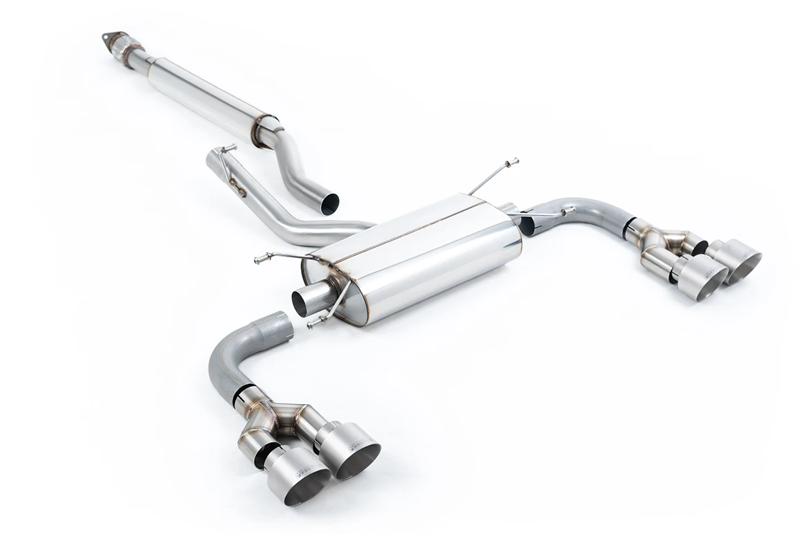 Milltek Sport Auspuffanlage passend für Toyota GR86 2.4 gedämpft - für TRD Heckdiffusor