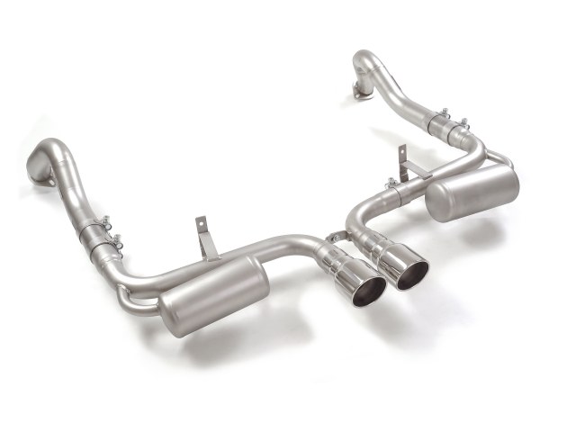 Endrohr-Set Porsche Cayman 982 2.0 Turbo 2x90mm Sport Line | Ragazzon