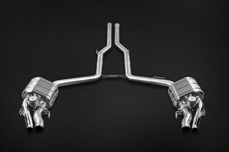Capristo Klappenabgasanlage Mercedes E63 AMG S212 Facelift mit ECE