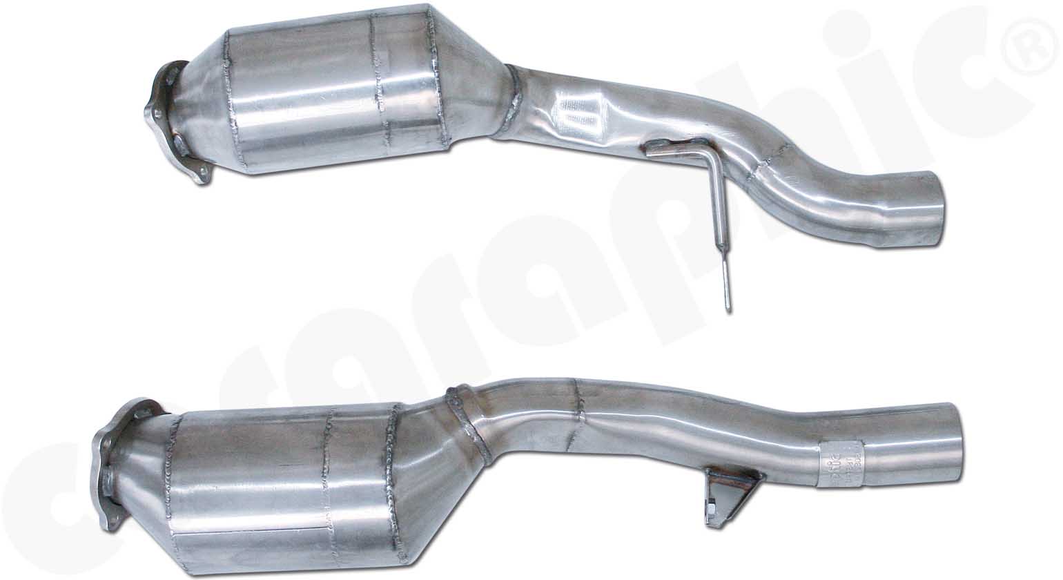 CARGRAPHIC Sport Sekundär-Katalysatorsatz für Porsche Cayenne 958 4,8L V8 S GTS