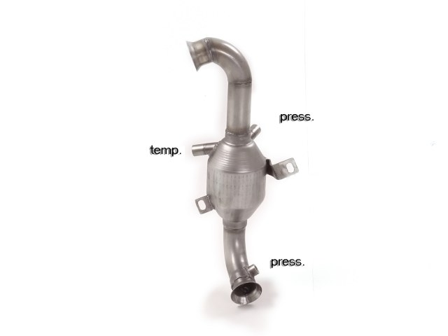 Downpipe + DPF-Ersatzrohr Set Peugeot 206 1.6 HDi | Ragazzon