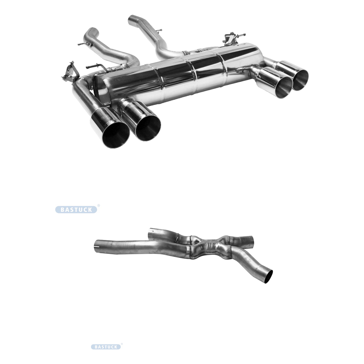 Bastuck Komplettanlage Quattro – BMW 2er M2 M2 (F87) Competition / M2 CS (F87)