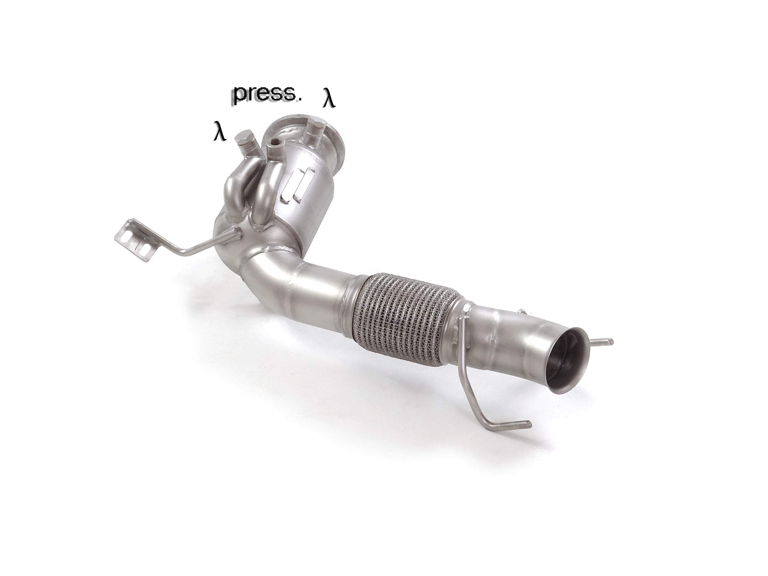 Downpipe + OPF-Ersatzrohr Set BMW 128Ti F40 Metallkat 200cpsi | Ragazzon