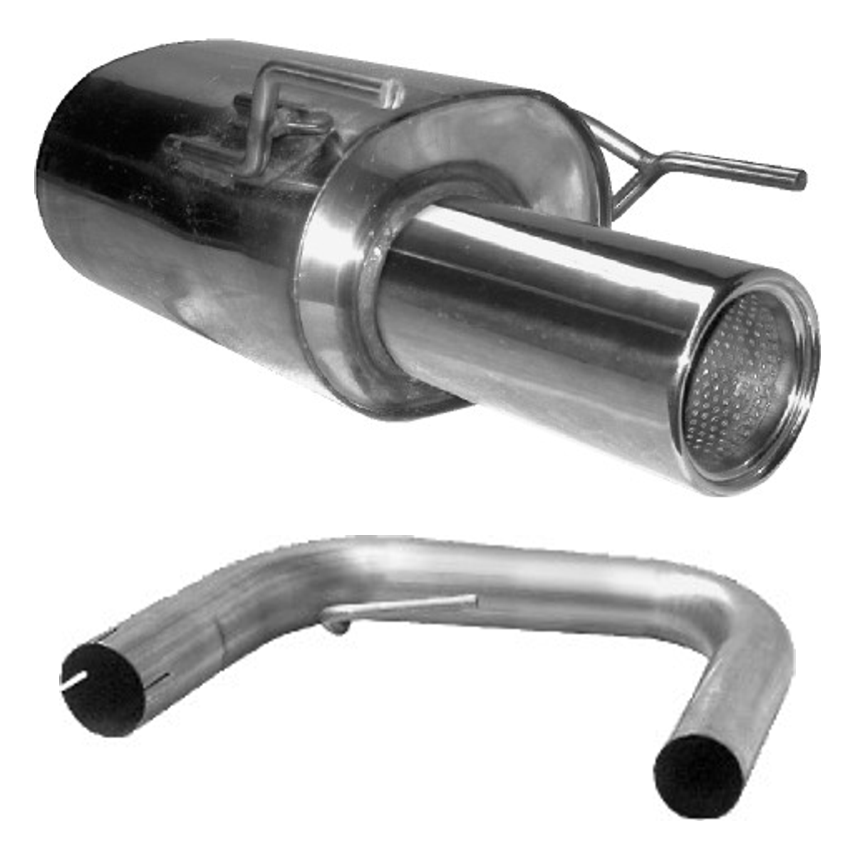 Bastuck Endschalldämpfer Single – Alfa Romeo 159 incl. Sportswagon 159 2WD 1ESD