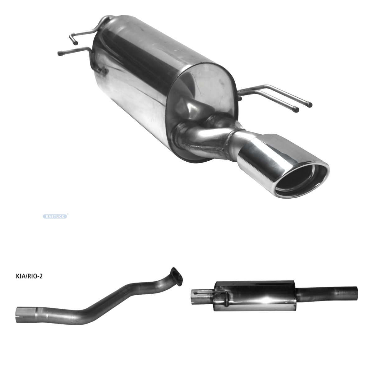 Bastuck Komplettanlage Single – Hyundai i20 i20 GB inkl. Sport