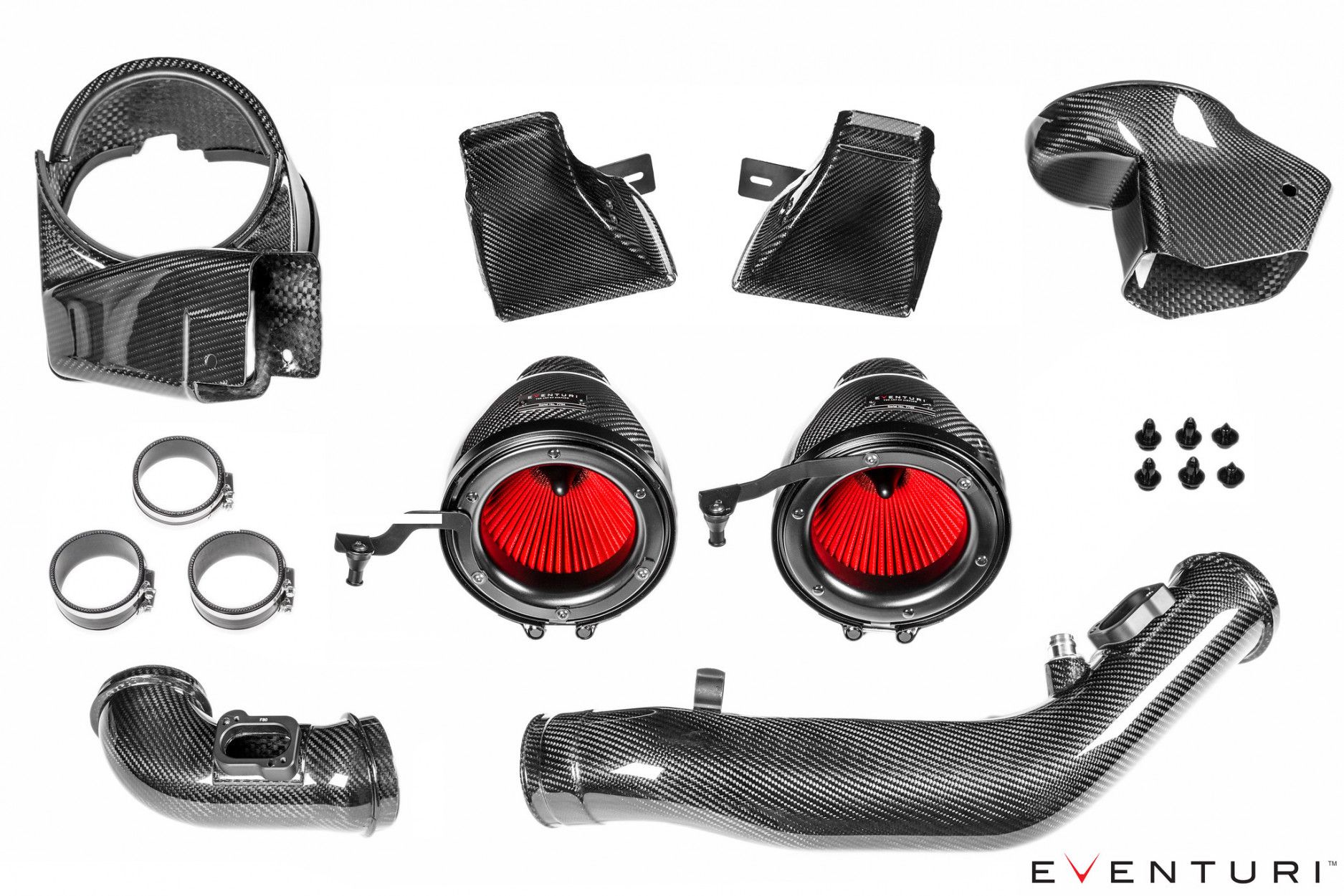 Eventuri Ansaugung Carbon Glanz BMW M3 F80 M4 F82 F83 mit Gutachten