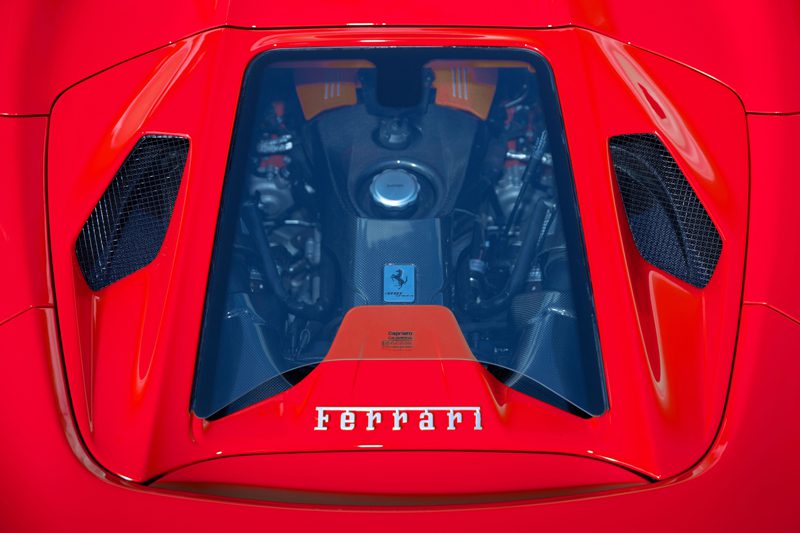 Capristo Heckklappe Design S Ferrari 488 GTS Rohcarbon