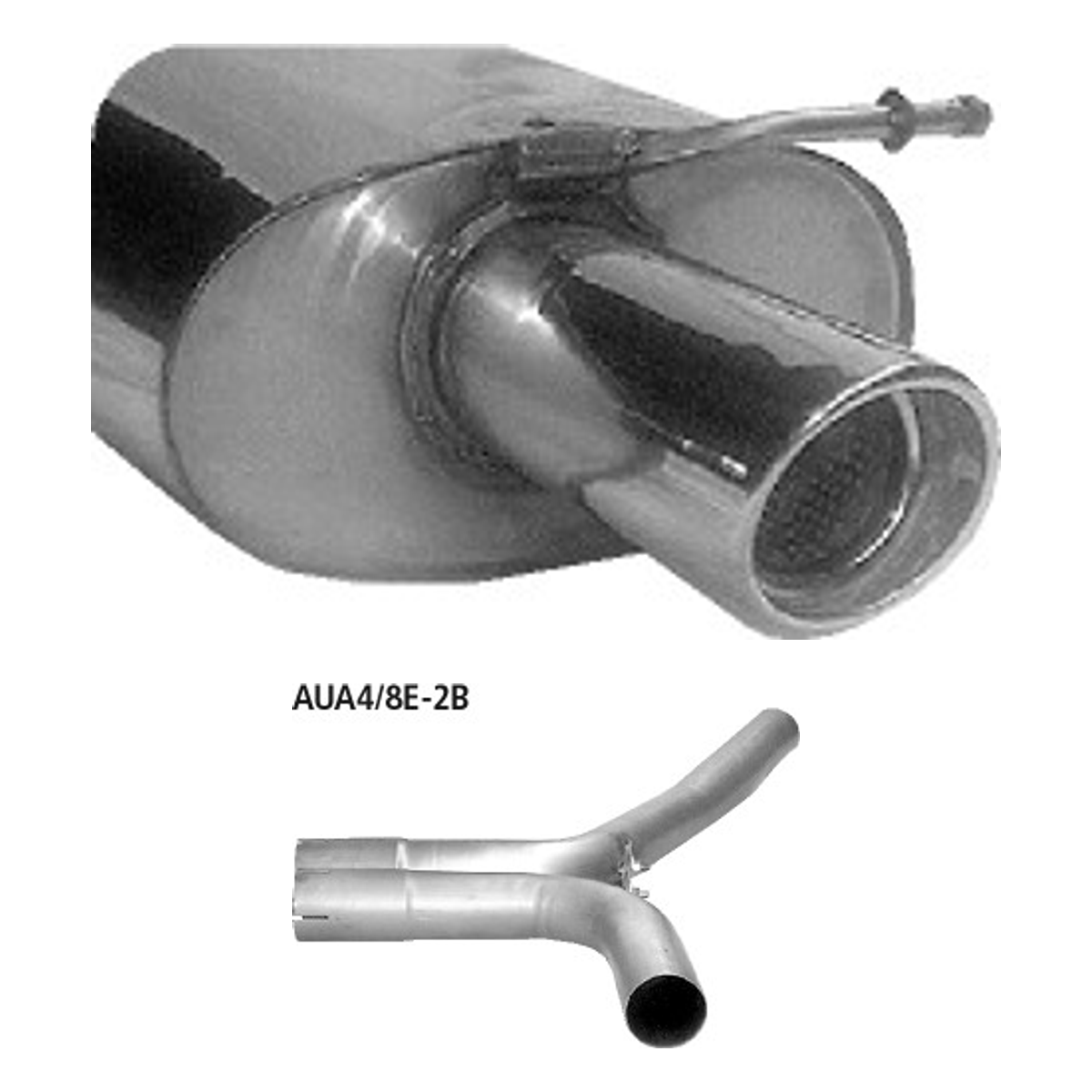 Bastuck Endschalldämpfer Twin – Audi A4 / S4 B6/B7 A4 B6/B7 (Bj. 2000-2008) 6 Zyl. 2WD außer Diesel Limousine, Avant (8E) / Cabrio (8H)