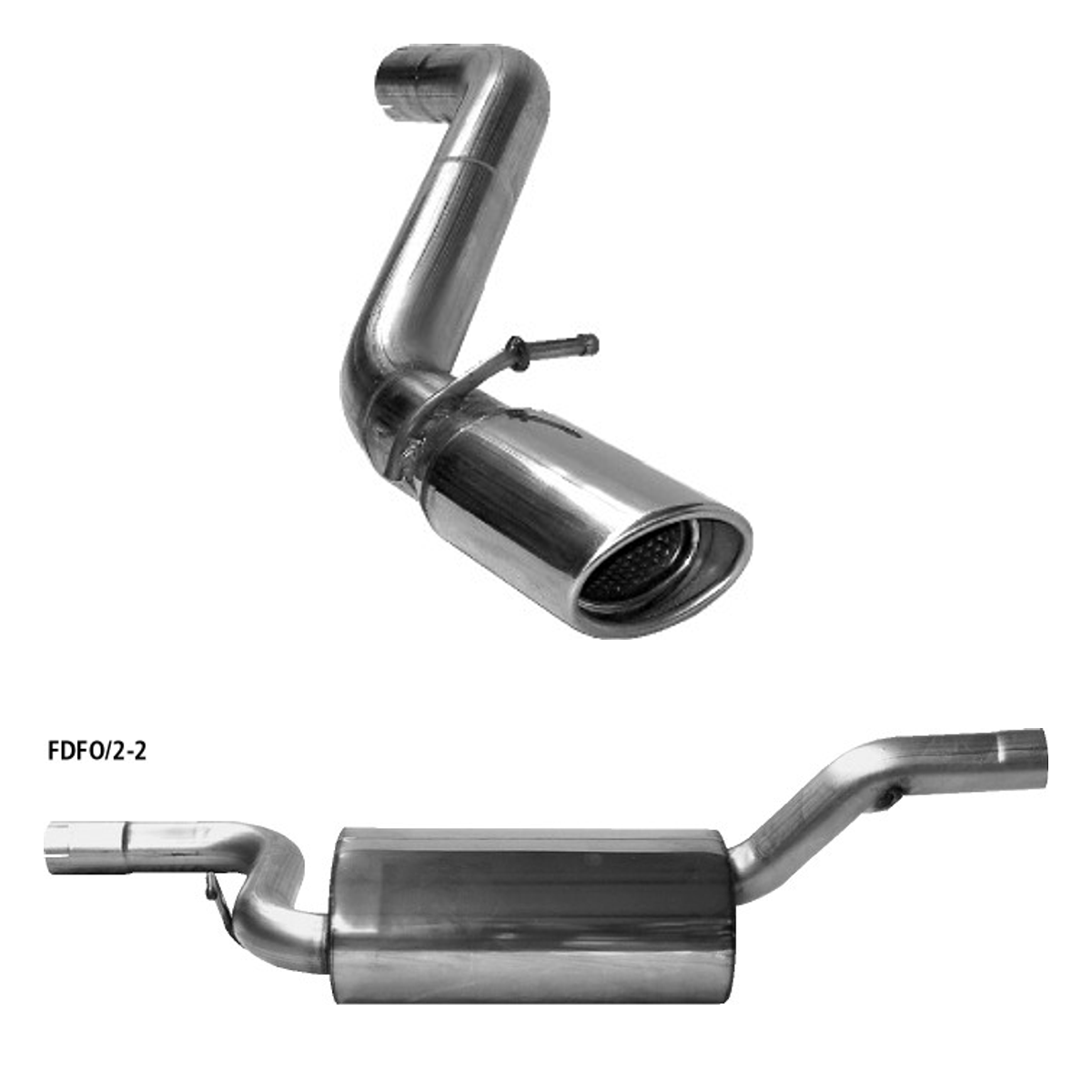 Bastuck Endschalldämpfer Single – Mazda Mazda 3 Mazda 3 Typ BL 1.6l Benziner + Diesel ohne Rußpartikelfilter ab Bj. 2009