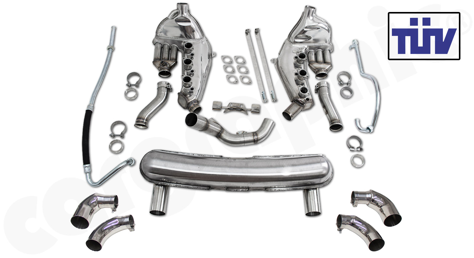 Cargraphic Abgasanlage Porsche 911 G-Modell C1 1-/2-flutig ohne Katalysator