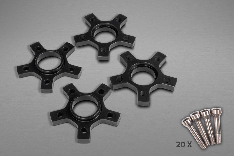 Capristo Distanzscheiben 11 mm Ferrari 488 GTB sternförmig Titan