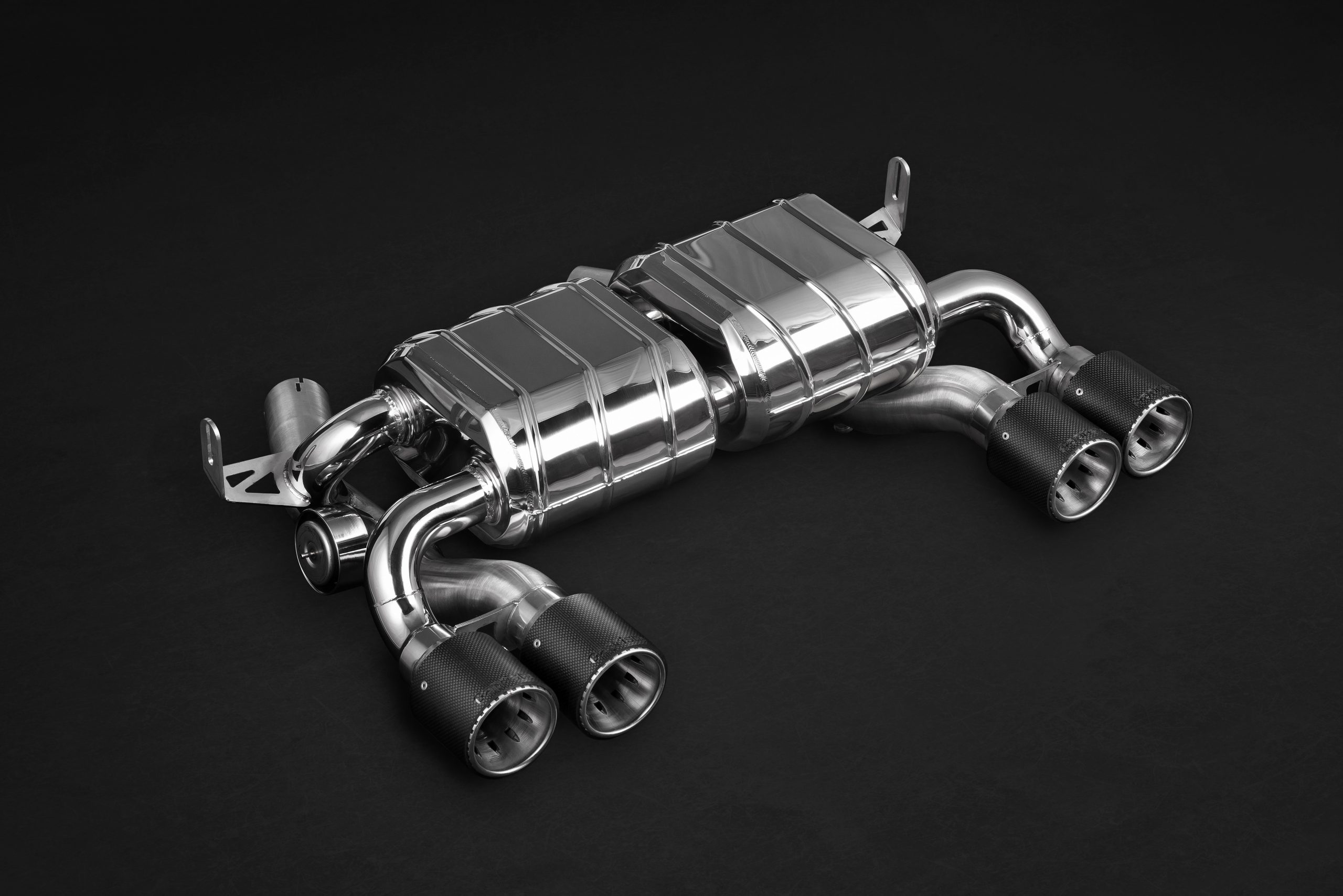 Capristo Sportauspuff Klappenabgasanlage BMW M3 F80 M4 F82 F83 Carbonendrohre ECE