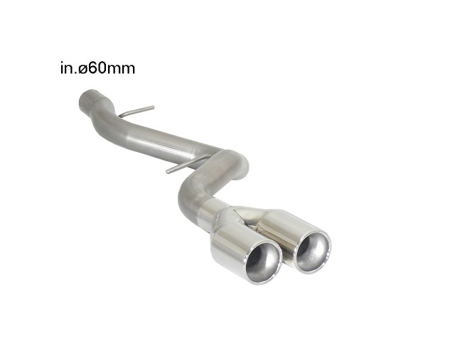 Endrohr-Set BMW 123d E81 E87 2x80mm rund | Ragazzon