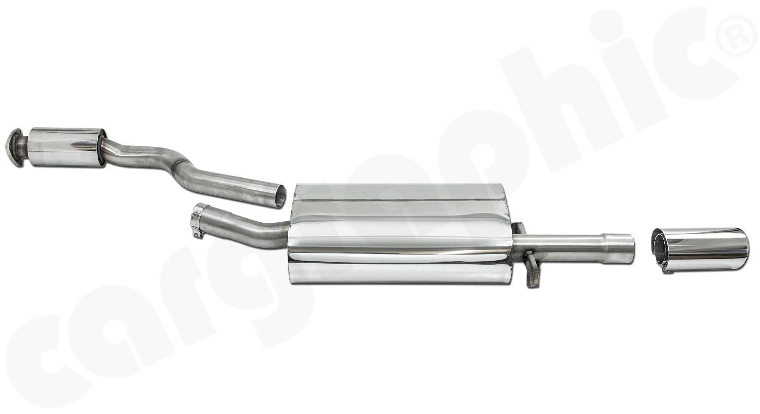 Cargraphic Sport Endschalldämpfer Porsche 944 S 115x85mm oval Sound