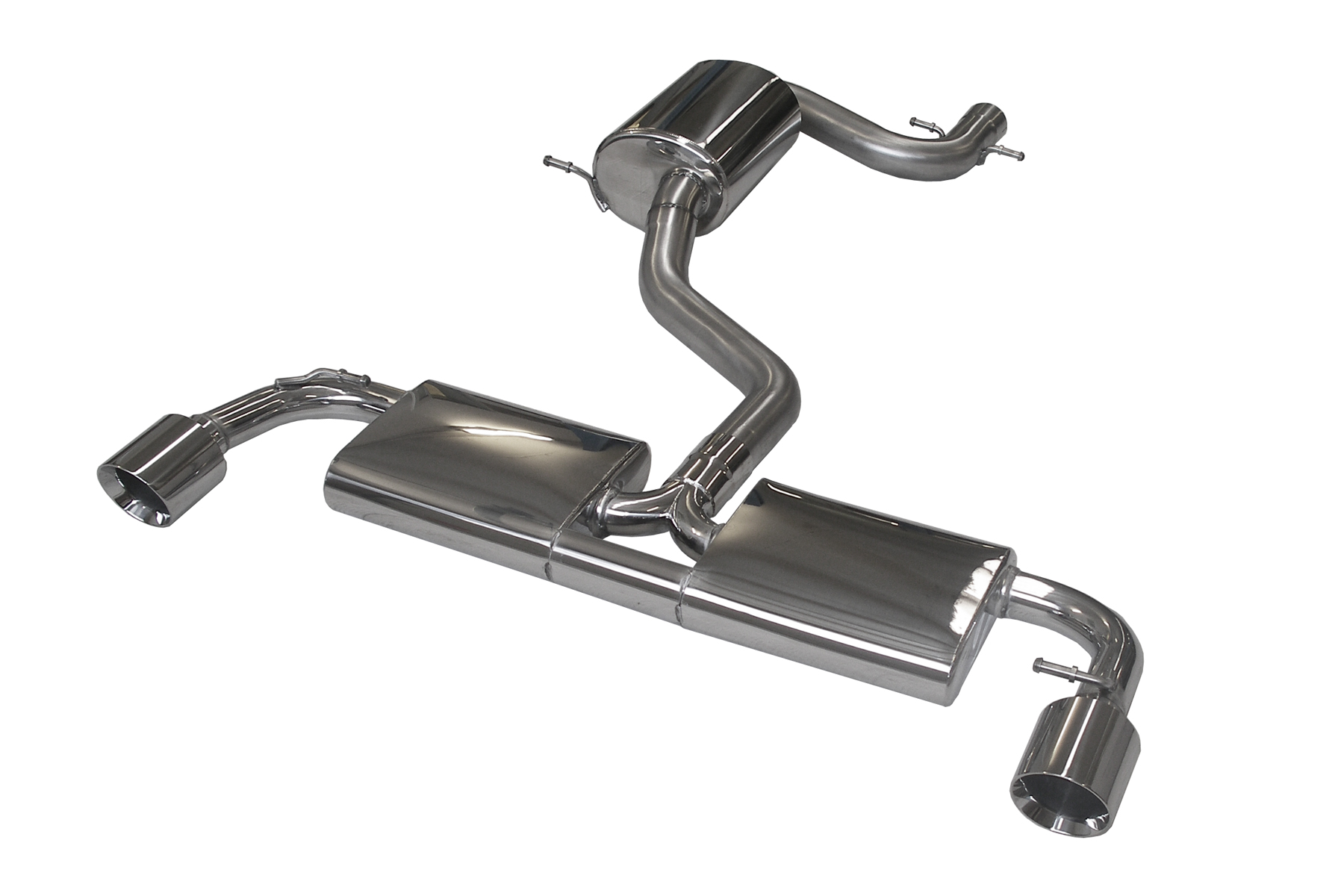 BN-Pipes Sportauspuff VW Golf 6 GTI Typ 1K Edelstahl 70mm eintragungsfrei
