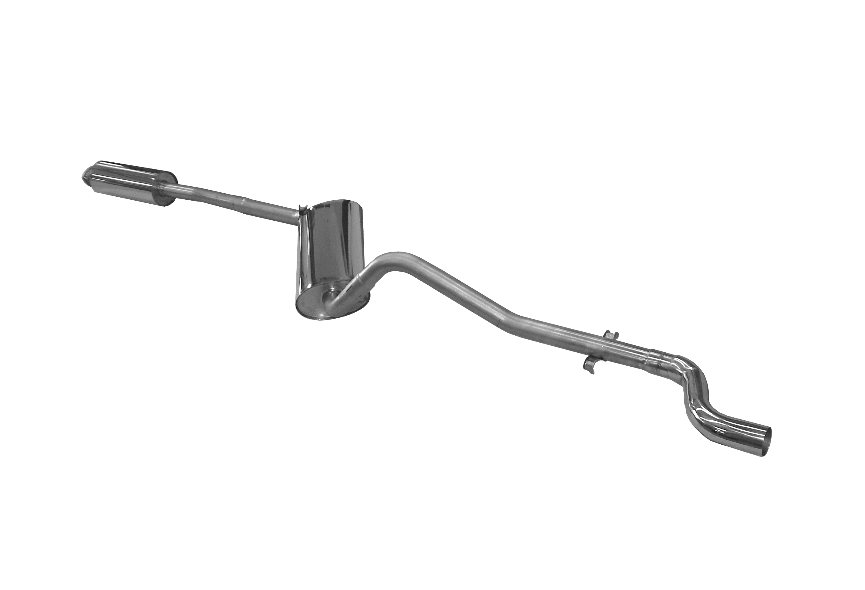 BN-Pipes Sportauspuff Audi 80/90/Coupé B2 Edelstahl S-Form eintragungsfrei