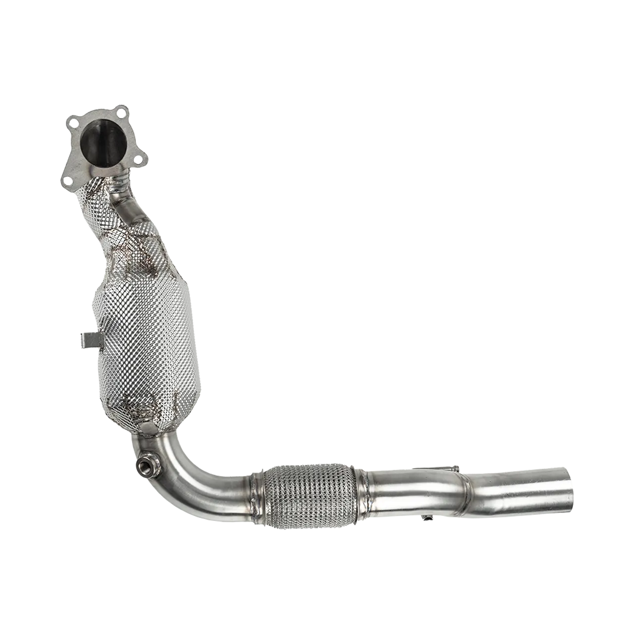 Bull-X Downpipe 2,5" VAG 1.2 T(F)SI EA111 (z.B. Polo 6R, A1 8X) (mit ECE*) - inkl. 100 Zellen Sportkat (ohne Betriebserlaubnis)
