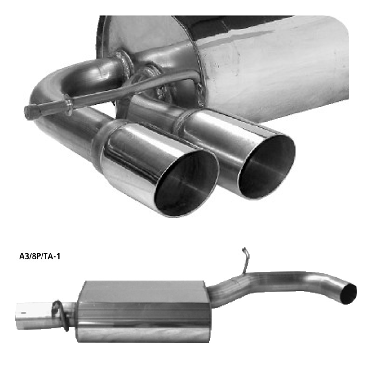 Bastuck Komplettanlage – Audi A3 8P / S3 8P S3 8P Sportback