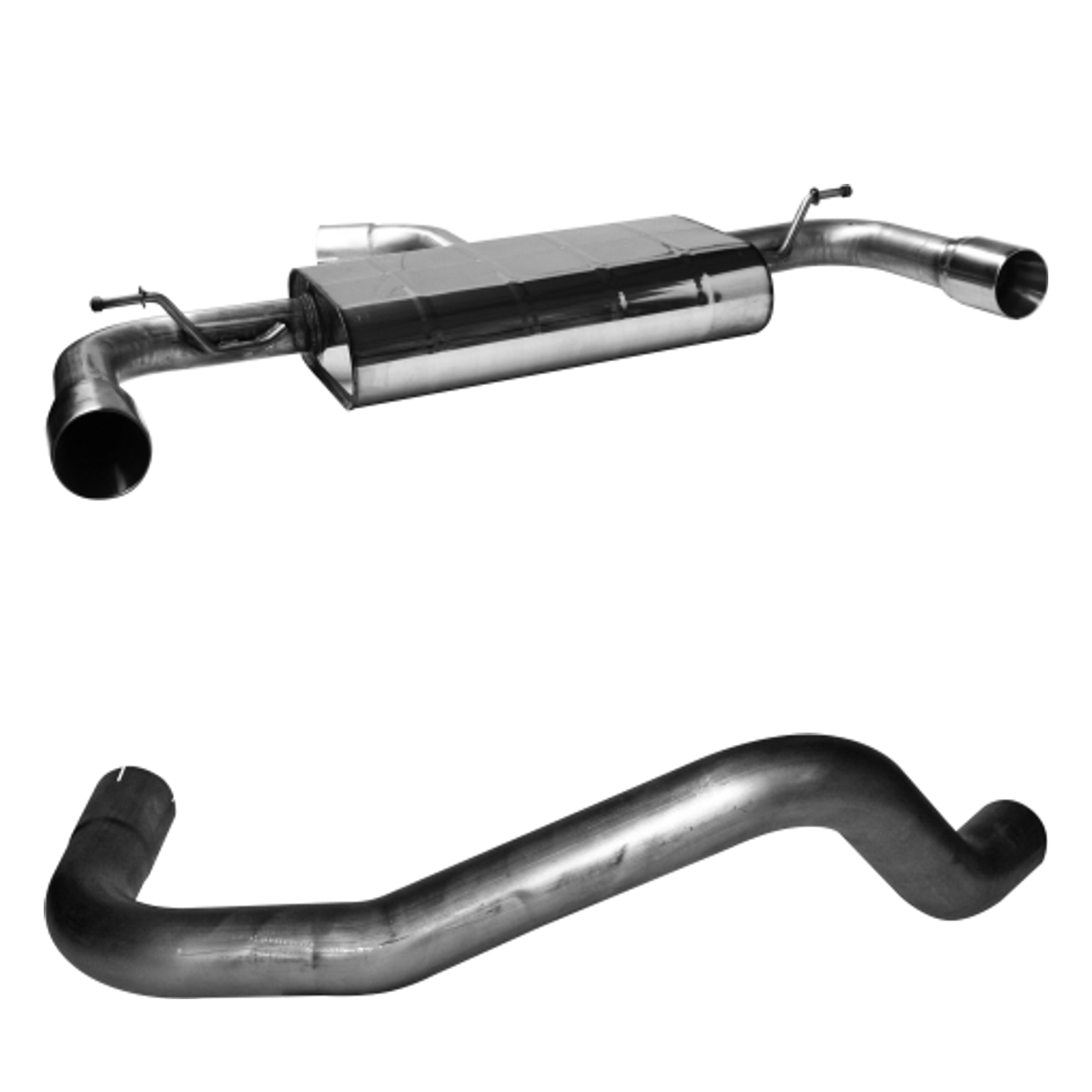 Bastuck Endschalldämpfer Twin – Volkswagen Golf 7 Golf 7 1.0l/ 1.2l/ 1.4l Turbo (außer 103 KW/ 110 KW)