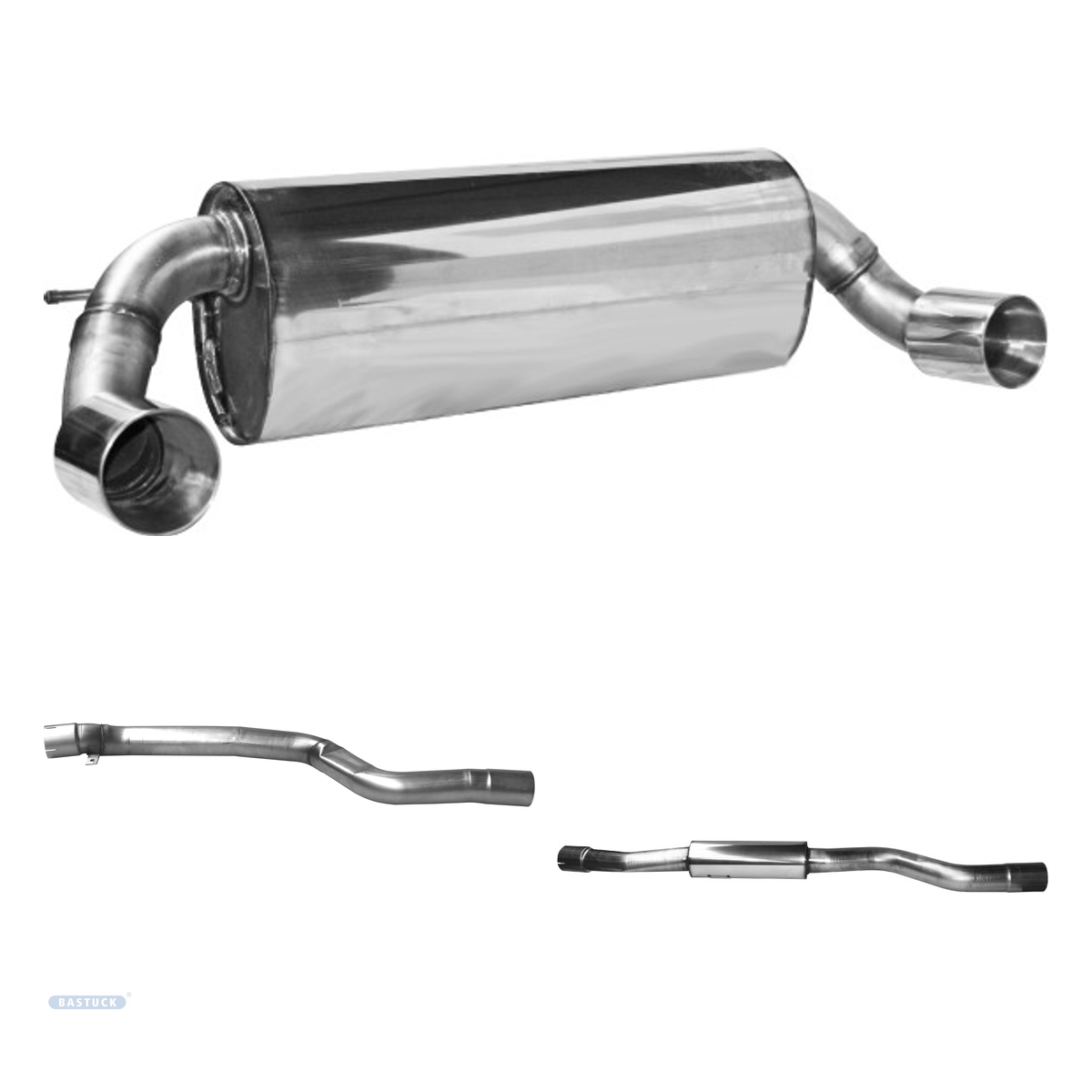 Bastuck Komplettanlage Twin – BMW 1er F20/F21 (inkl. M135i / M140i) 1er F20/F21 3.0l Turbo (M140i) Facelift LCI ab 07/2016