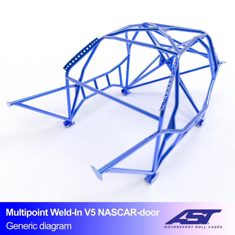 Kafig BMW 5-Series (E34) 5-door Touring MULTIPOINT WELD IN V5 NASCAR-door für drift
