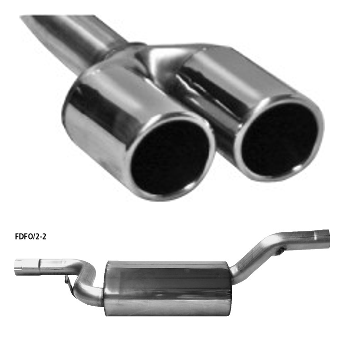 Bastuck Endschalldämpfer – Ford Focus 2 Focus CC (ab Bj. 10/2007) Benziner + Diesel ohne Rußpartikelfilter