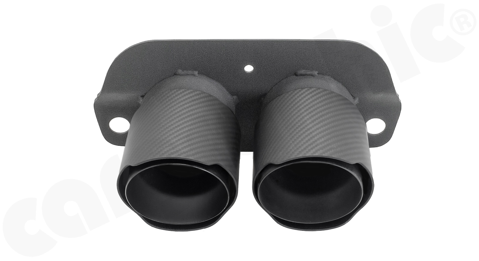 Cargraphic Endrohre Porsche 992 GT3 2x100mm eingerollt Sicht-Carbon