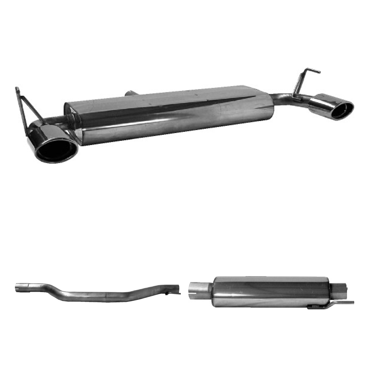 Bastuck Komplettanlage Single – Opel Signum Signum Benziner + Diesel ohne Rußpartikelfilter