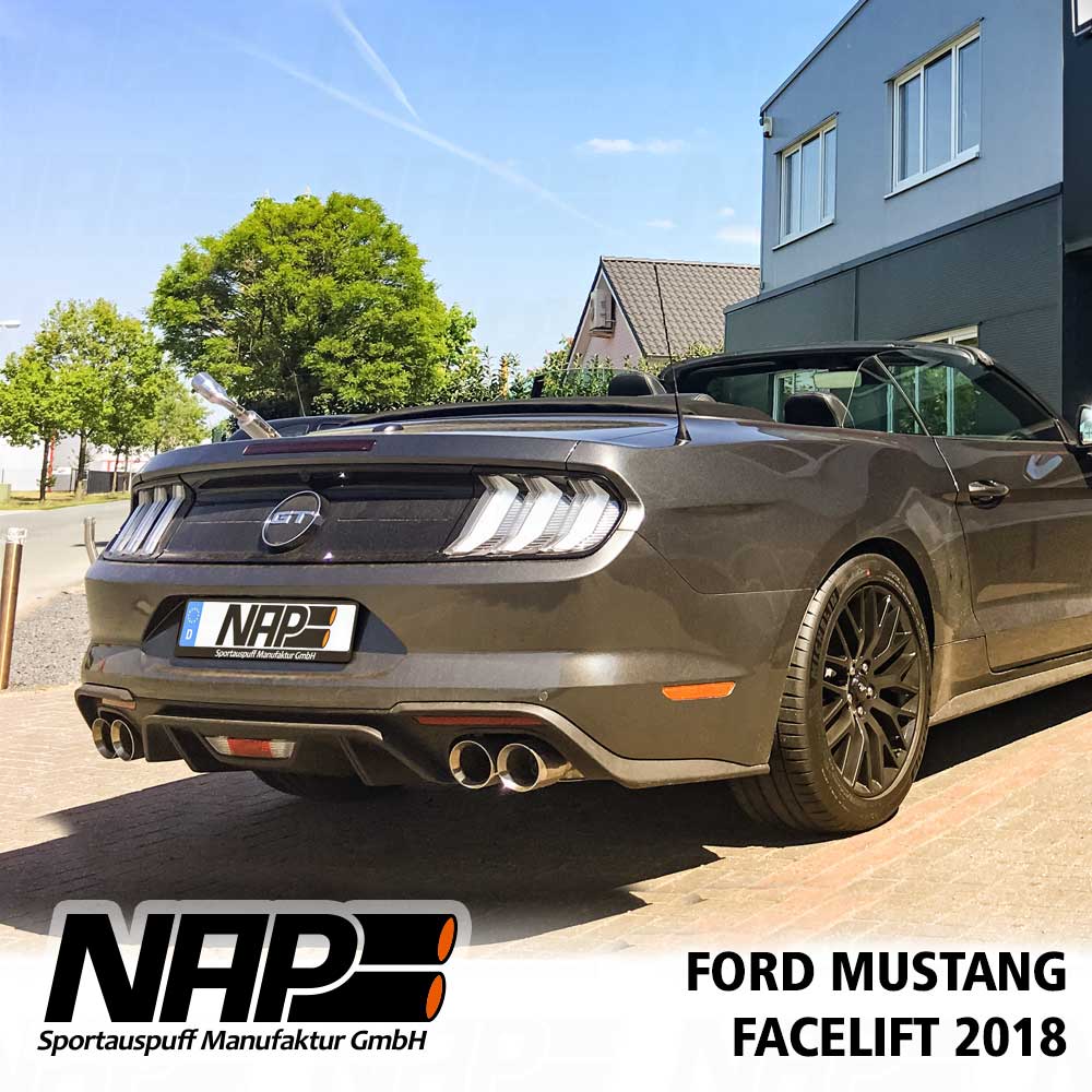 NAP Klappenauspuff passend für Ford Mustang 2018 GT 5.0 V8