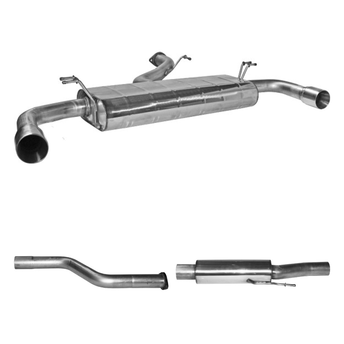 Bastuck Komplettanlage Twin – Kia Ceed / ProCeed Ceed + ProCeed GT 1.6l Turbo JD
