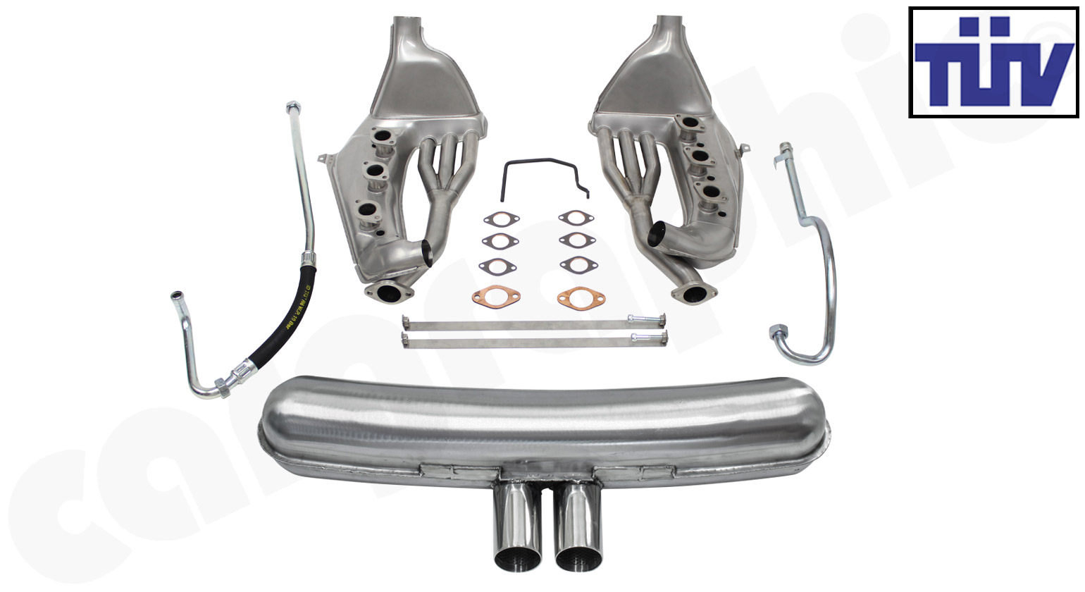 CARGRAPHIC Sport Abgasanlage für Porsche 911 G-Modell 2,7l 3,0l SC GT3-Look