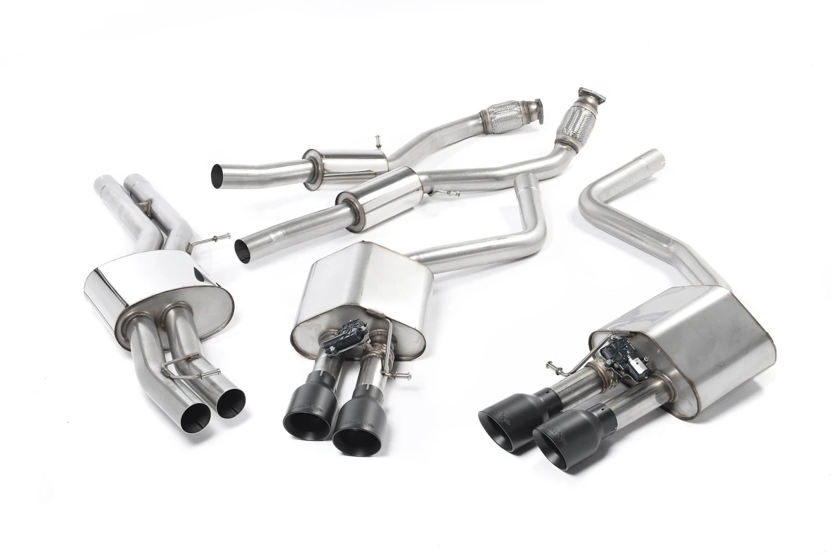 Milltek Sport Auspuffanlage passend für Audi S8 D4 4.0 quattro - polierte Endrohre