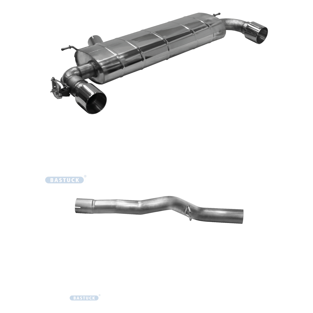 Bastuck Komplettanlage Twin – BMW 1er F40 M135i xDrive ab Baujahr 2019