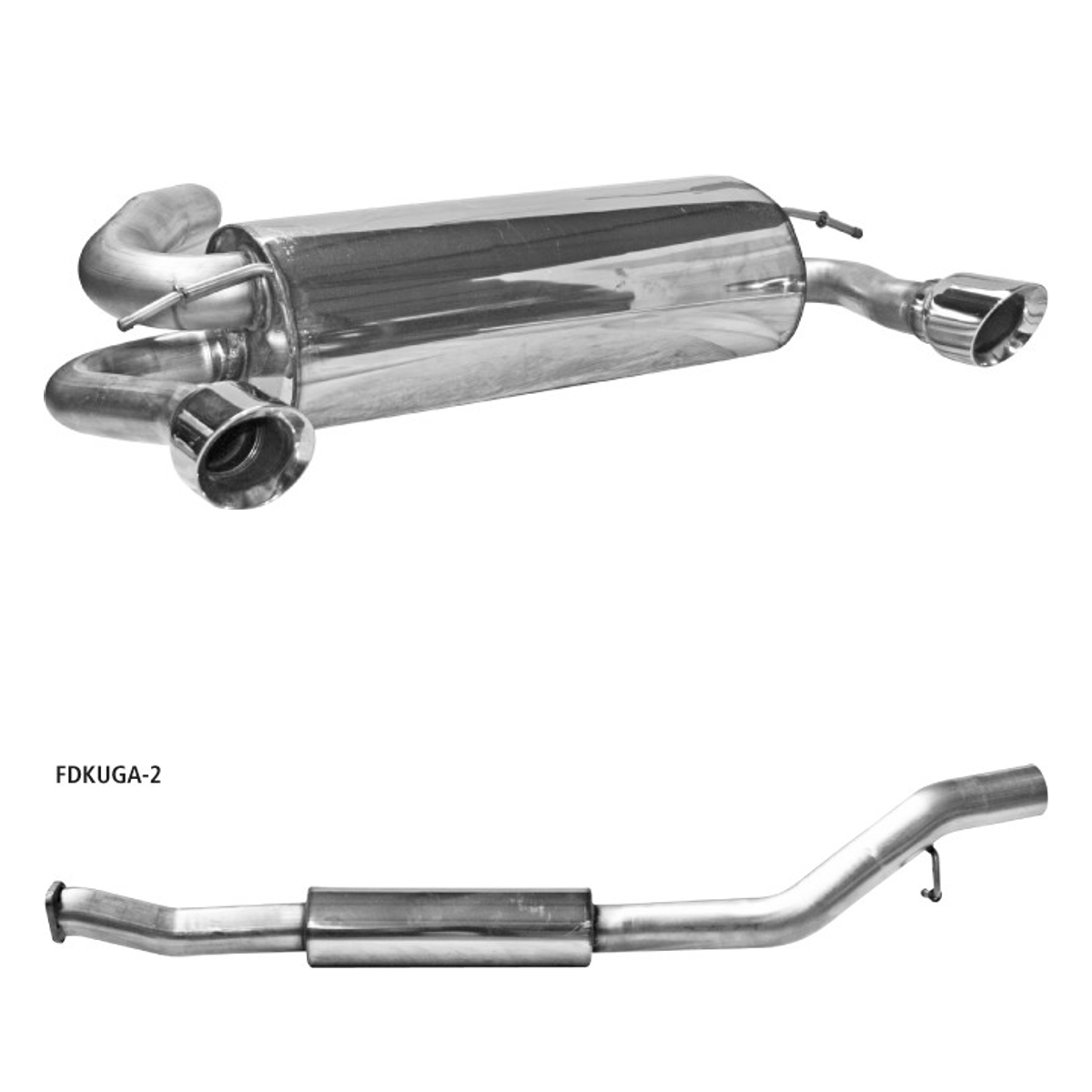 Bastuck Komplettanlage Twin – Ford Kuga Kuga