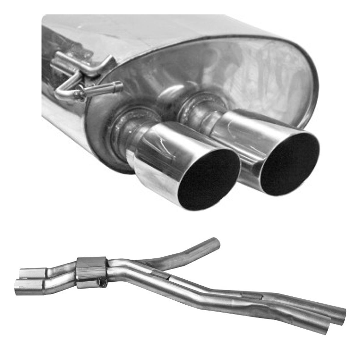 Bastuck Endschalldämpfer Quattro – BMW Z4 E89 Z4 E89 6 Zyl. sDrive23i/sDrive30i