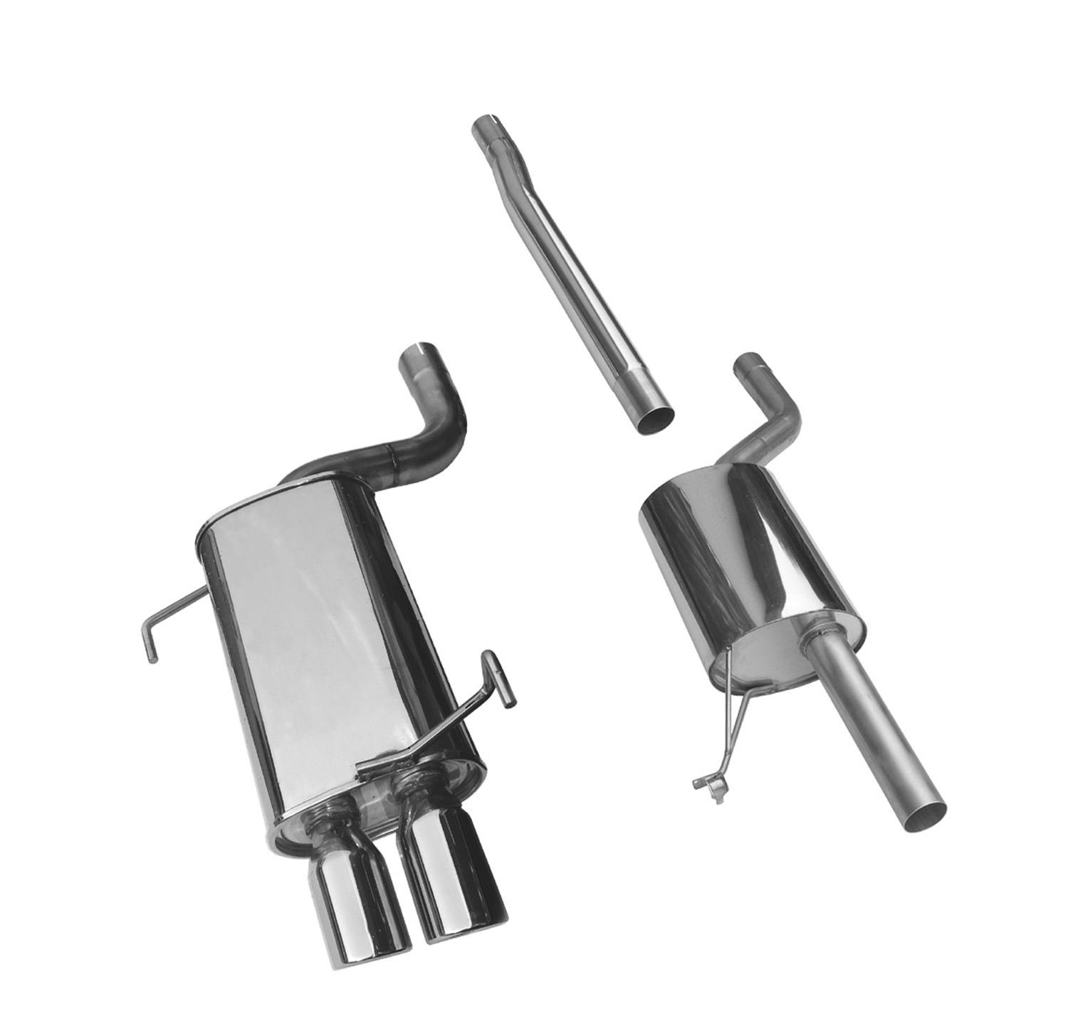 BN-Pipes Sportauspuff Audi 80 B4 Typ 8C Quattro Edelstahl 60mm eintragungsfrei