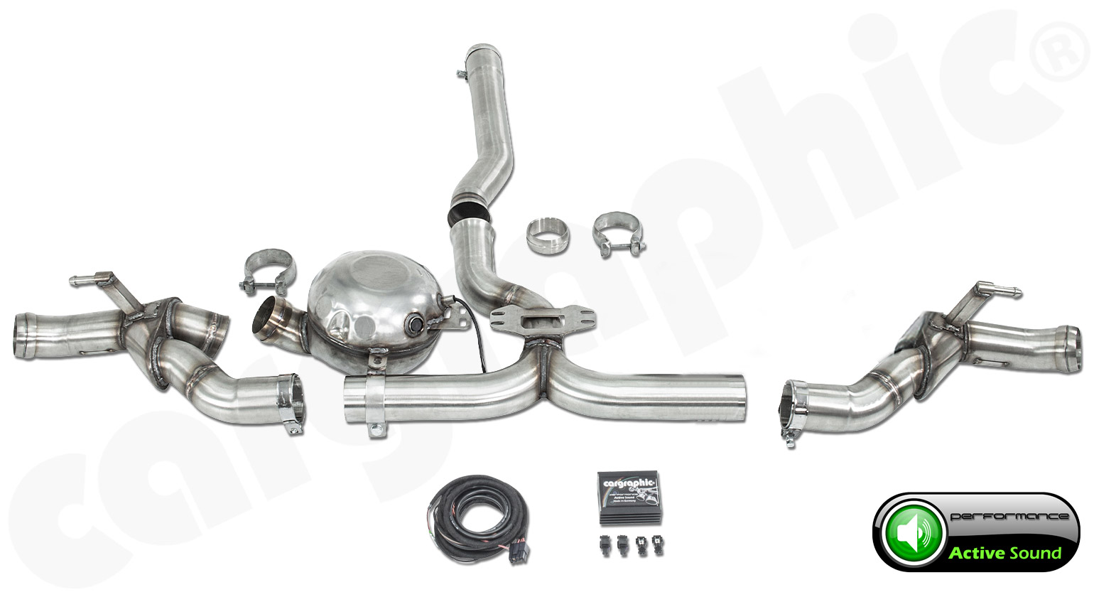 Cargraphic Active Sound System Porsche 958.2 Cayenne Diesel 3,0l 1-flutig 1 Sound Modul