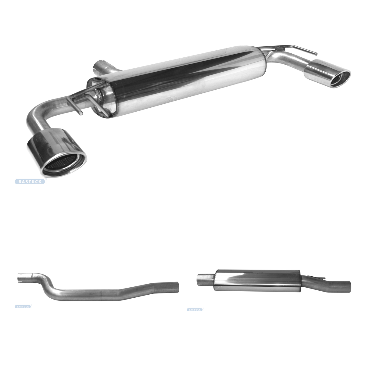 Bastuck Komplettanlage Twin – Opel Astra K Astra K 1.4l