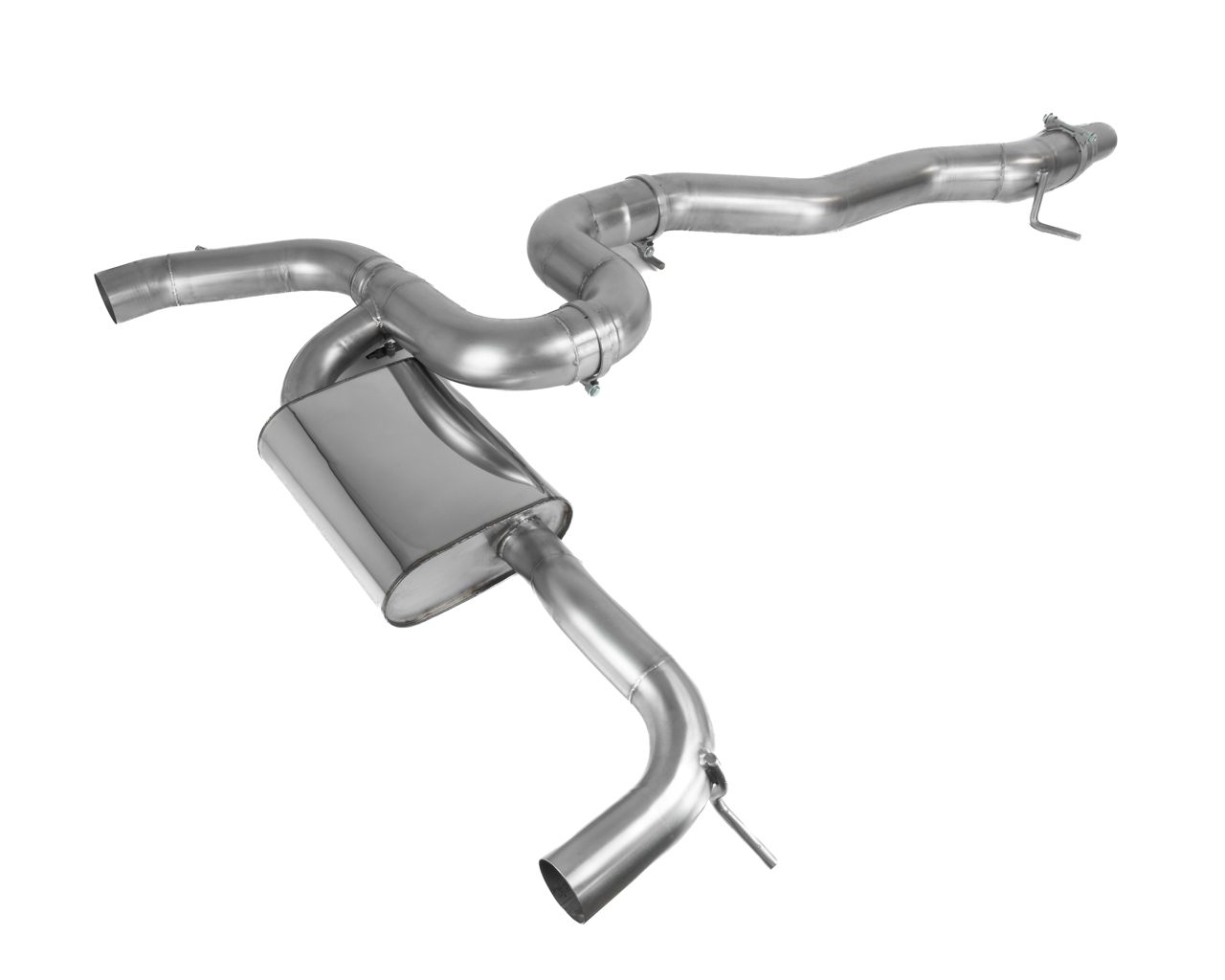 EGO-X Abgasanlage 3,5" / 89mm VW Golf 8 R 320/333PS