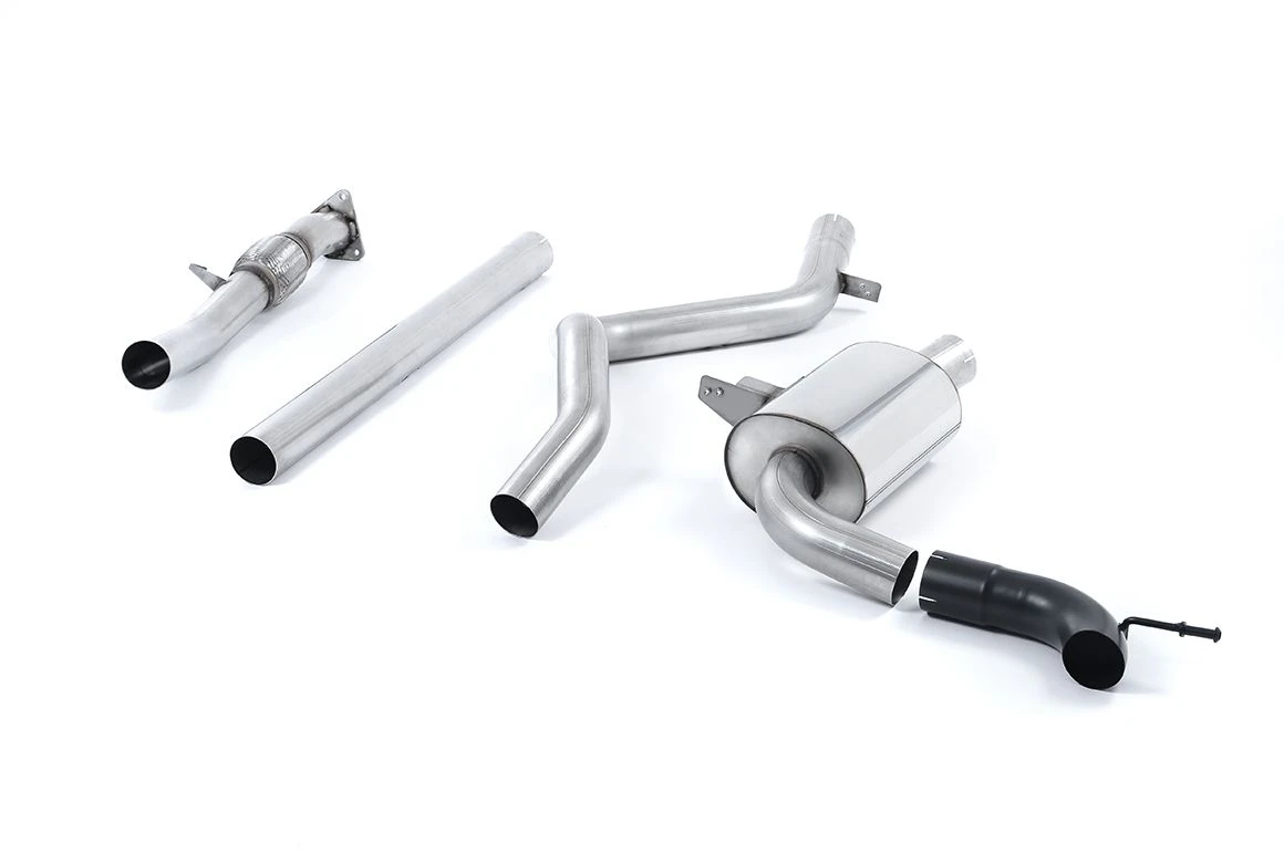 Milltek Sport Auspuffanlage passend für Renault Alpine Megane Renaultsport 250 & 265 - schwarze Endrohre