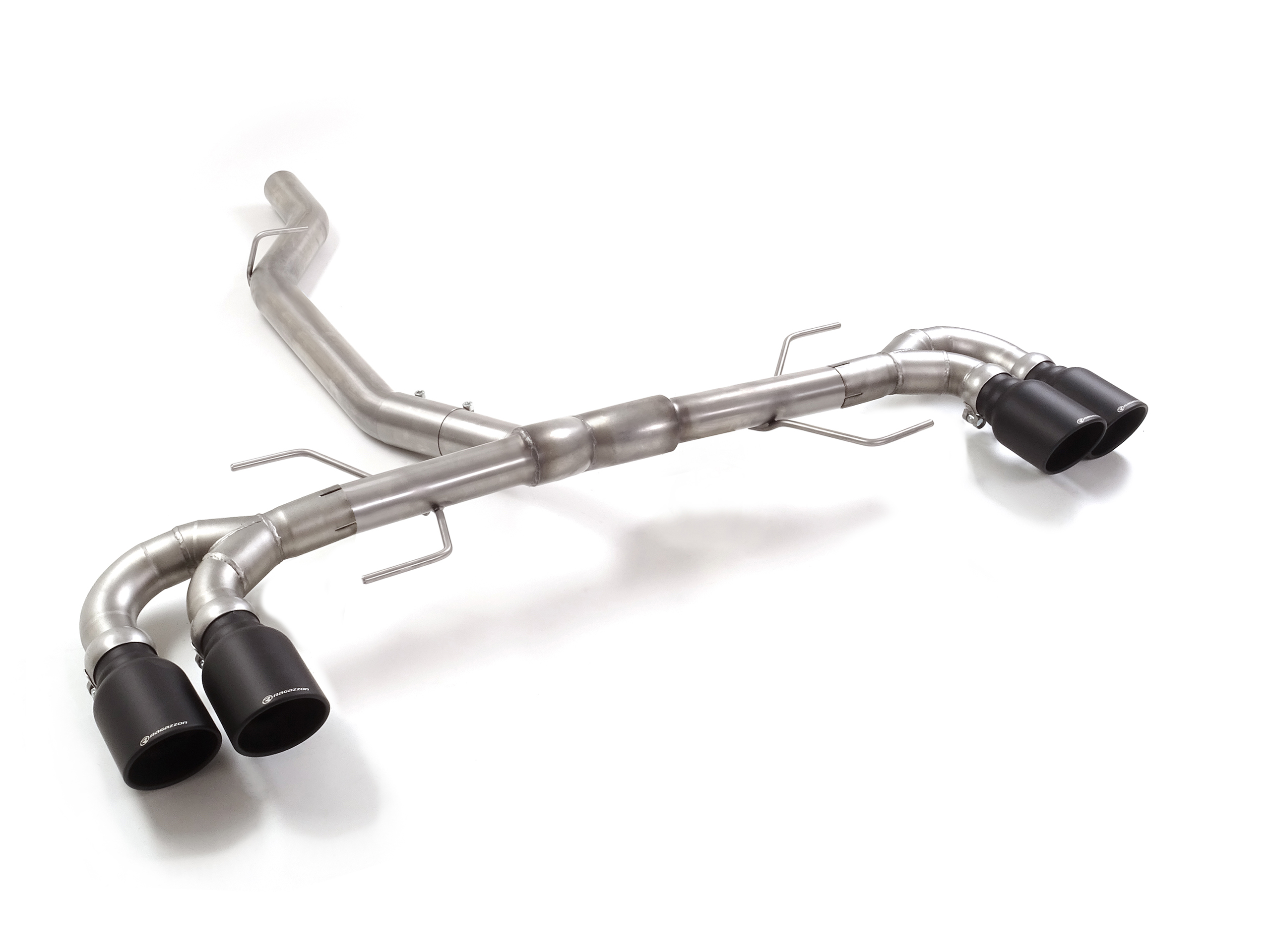 Endrohr-Set Alfa Romeo Giulia 2.0 Turbo 2x102mm Sport Line Black | Ragazzon