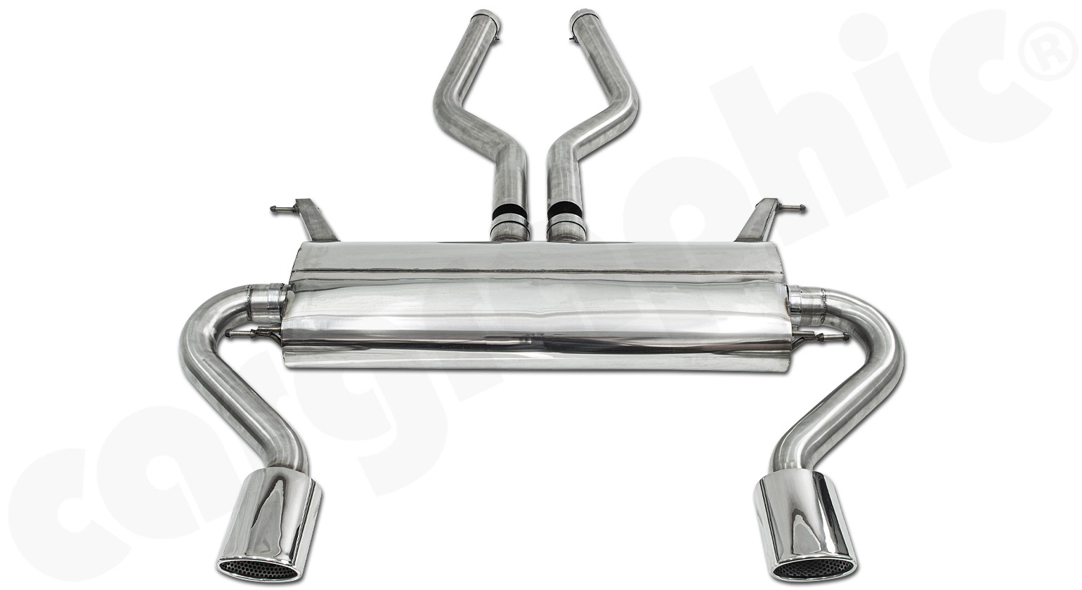 Cargraphic Sport Endschalldämpfer Range Rover L322 4,4l V8 BMW 2x115x82mm oval
