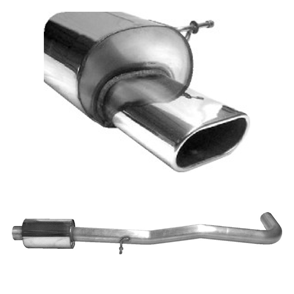 Bastuck Komplettanlage Single – Ford Fiesta Fiesta JH1 + JD3 (Bj. 2001-2008)