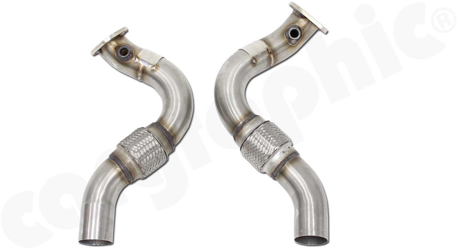Cargraphic Flexrohrsatz Porsche 981 Boxster / Cayman 63,5mm für RACE-X