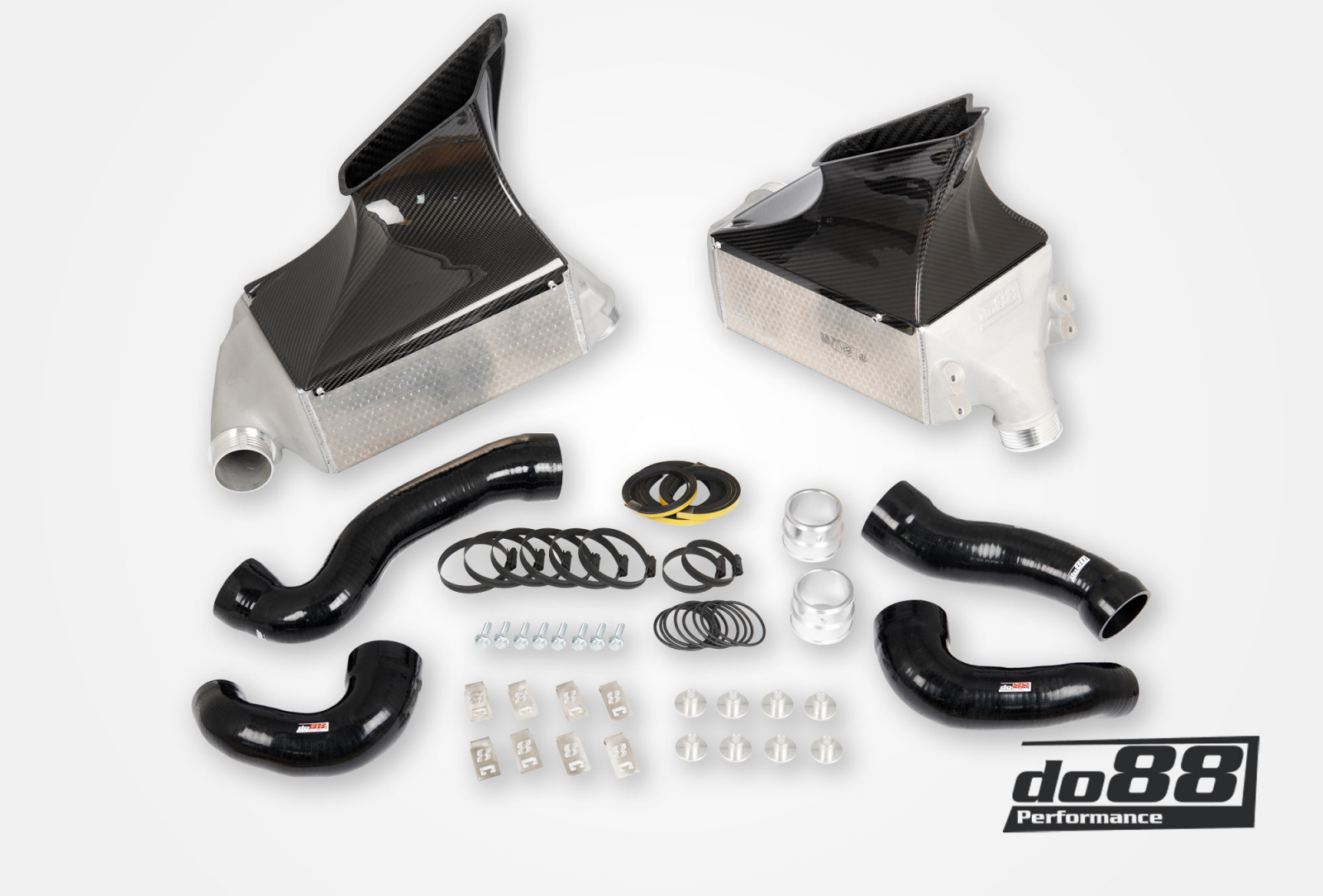 do88 MERA Ladeluftkühler-Kit für OEM oder do88 Y-Rohr Porsche 911 996 Turbo