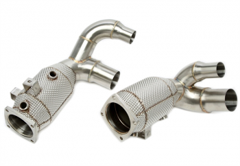 TA Technix Downpipe Porsche 911 991.2 – mit Hitzeschild und Katalysator