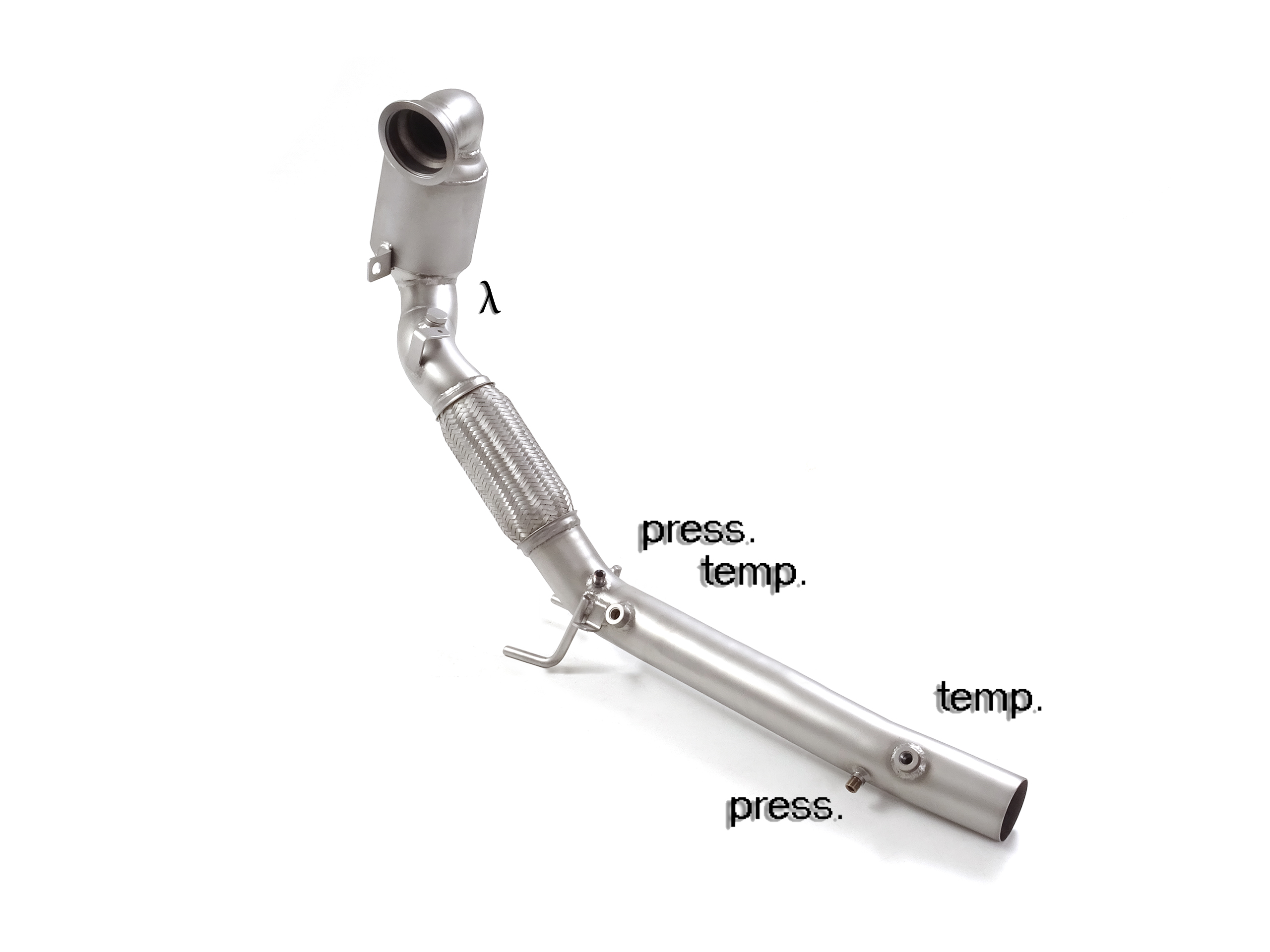 Downpipe + OPF-Ersatzrohr Set VW Golf 7 GTI Metallkat 200cpsi | Ragazzon