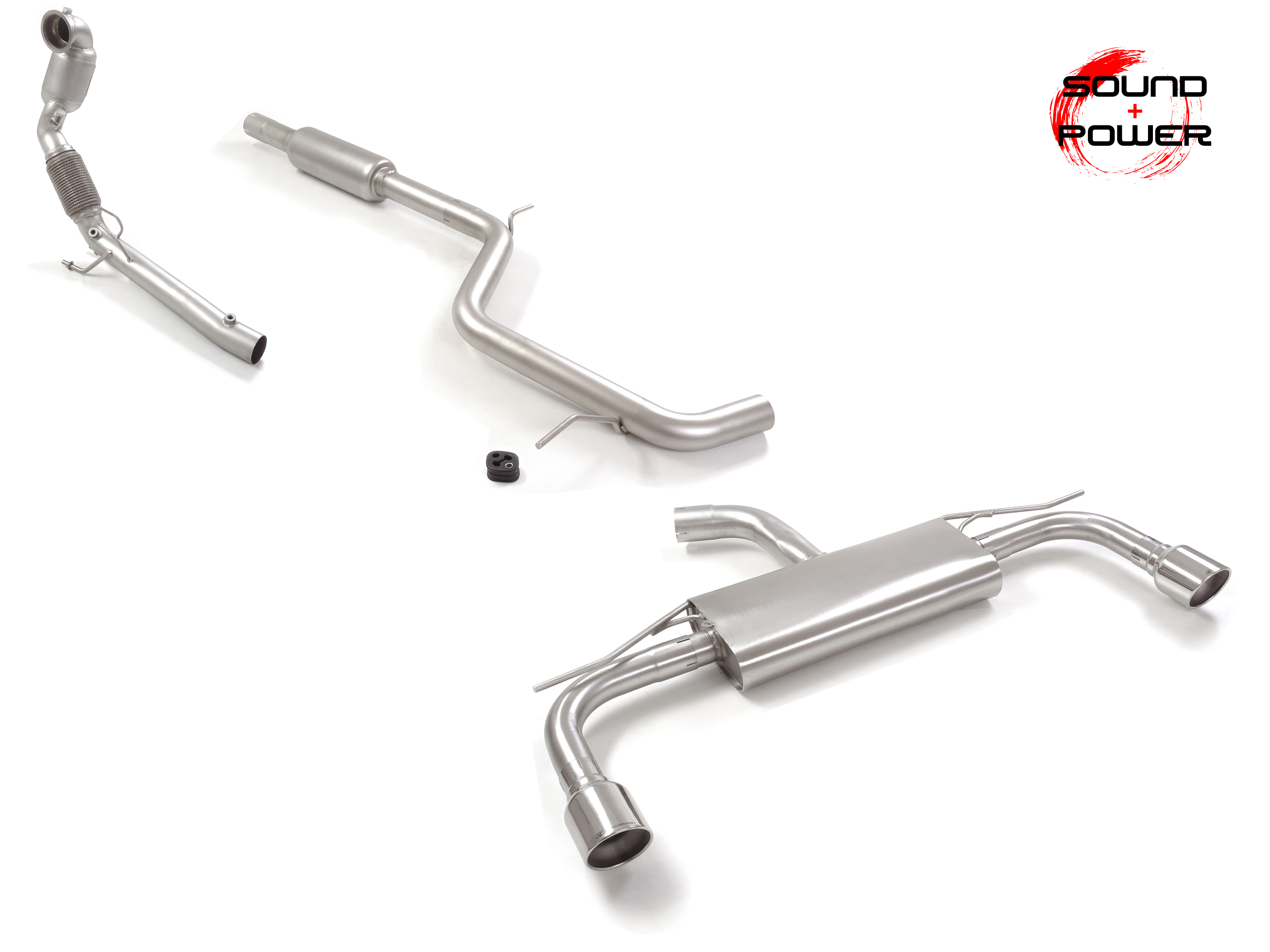 Downpipe + OPF-Ersatzrohr Set Golf 8 GTI 2x102mm | Ragazzon