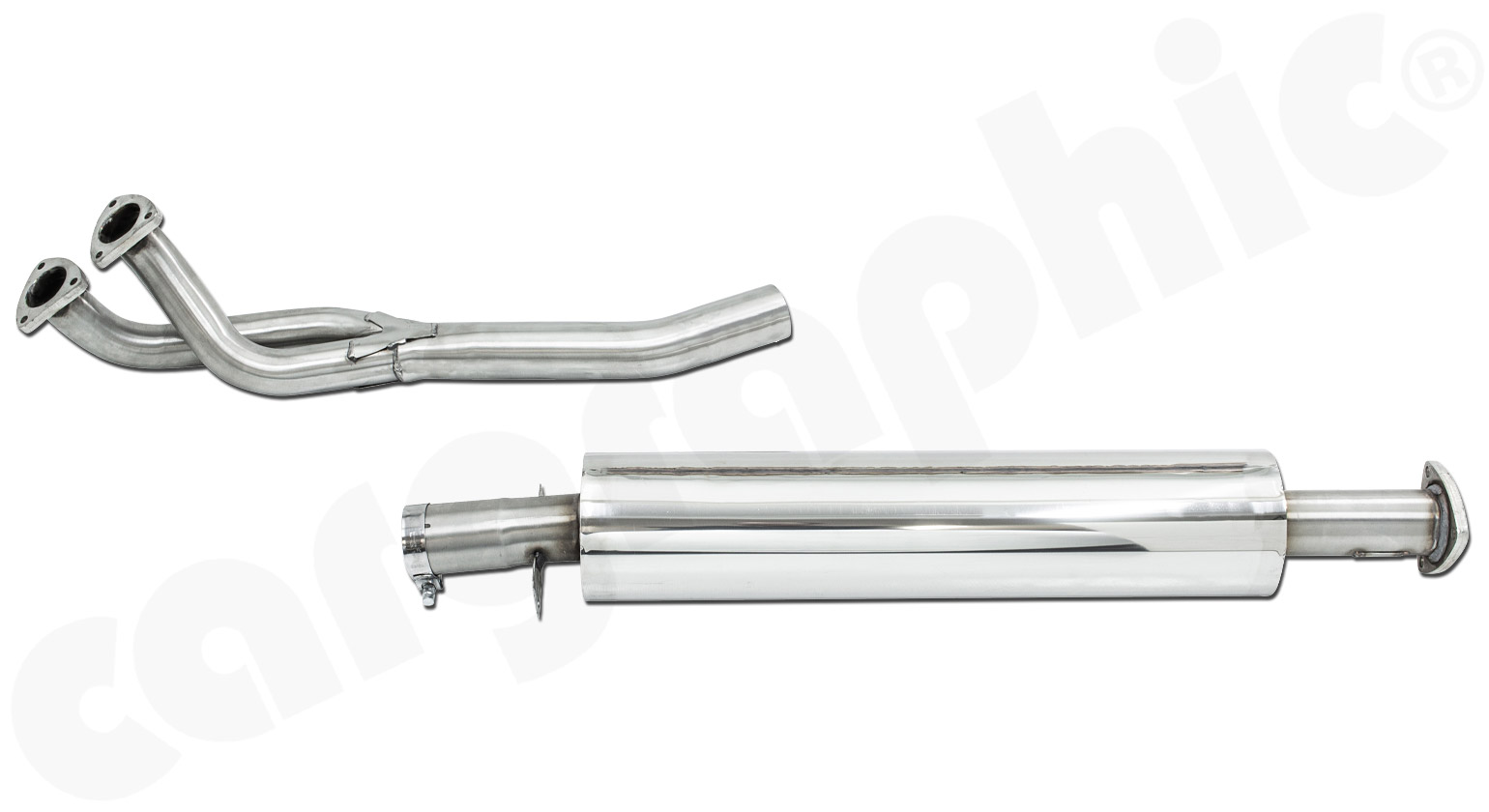 Cargraphic Hosenrohr Porsche 944 M44-11/12 2,7l mit Vorschalldämpfer