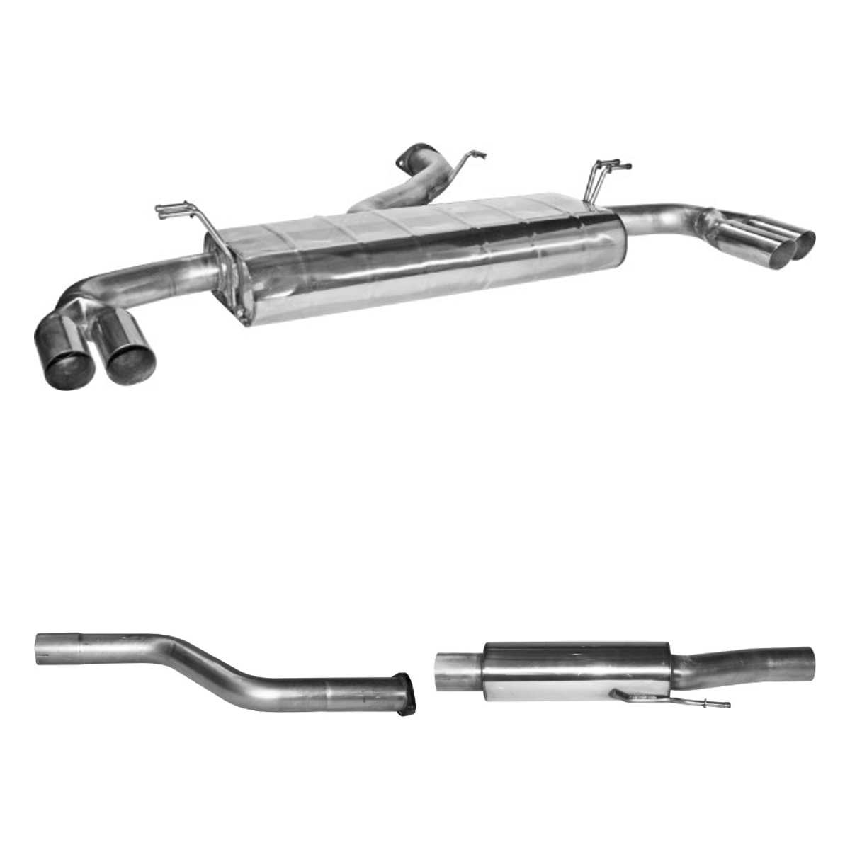 Bastuck Komplettanlage Quattro – Kia Ceed / ProCeed Ceed + ProCeed GT 1.6l Turbo JD